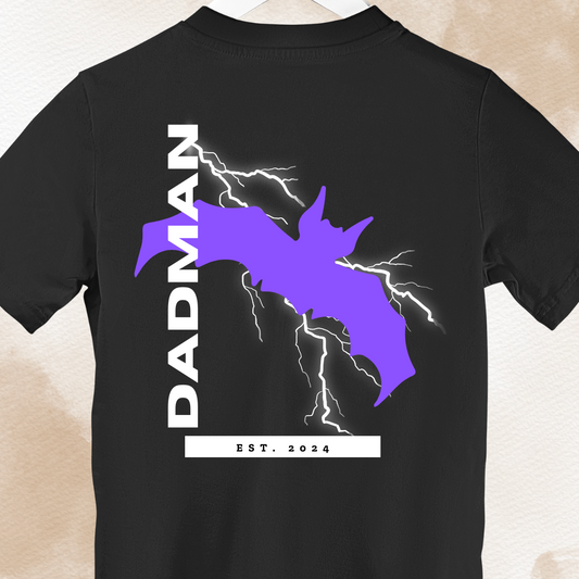 Stampa sul retro DADMAN, streetwear 2024, data personalizzabile - maglietta premium