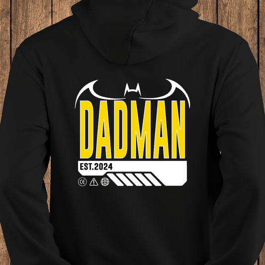 Dadman Modern Streetwear Backprint, Datum personalisierbar - Premium Unisex Hoodie