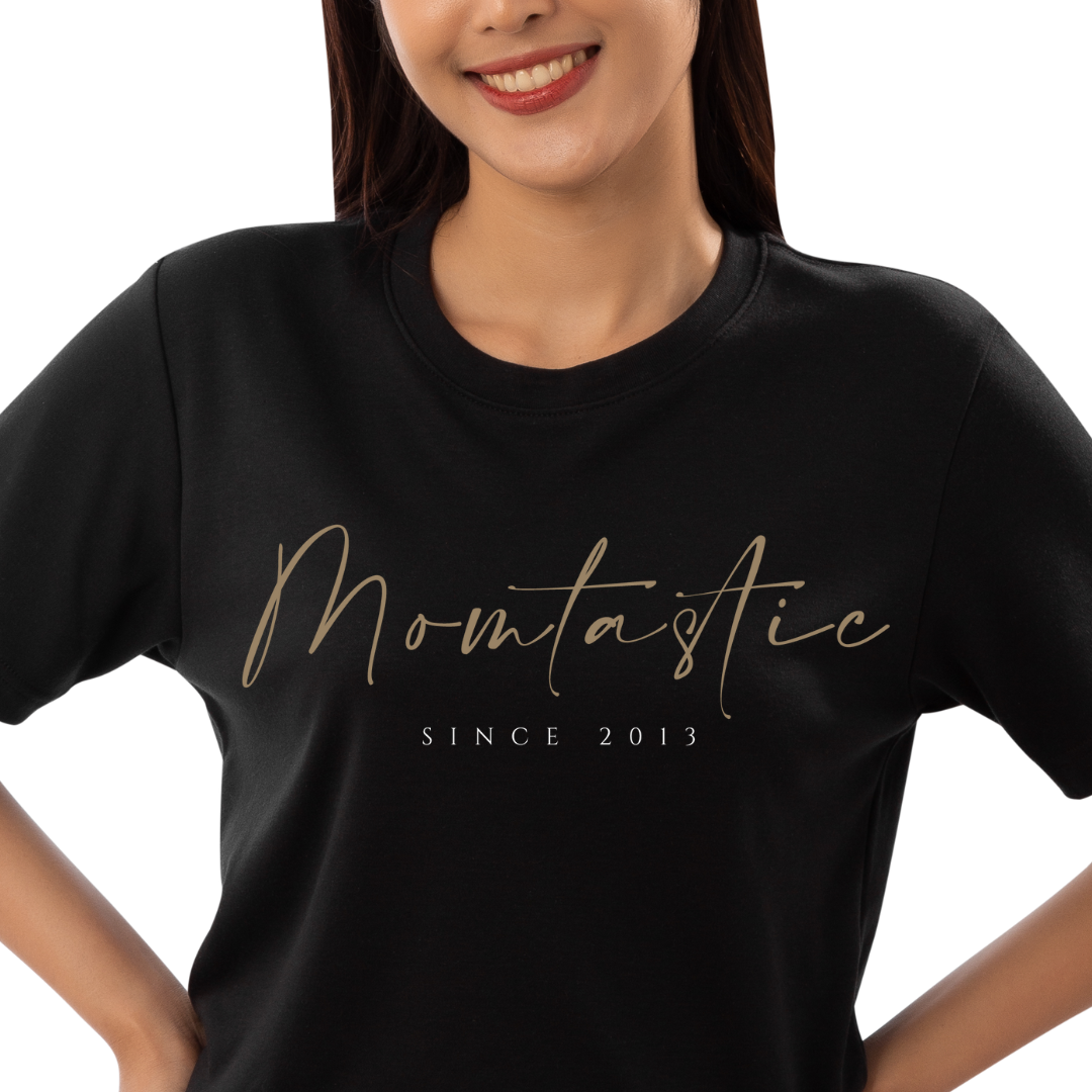 Momtastic SINCE T-Shirt schwarz - Datum personalisierbar