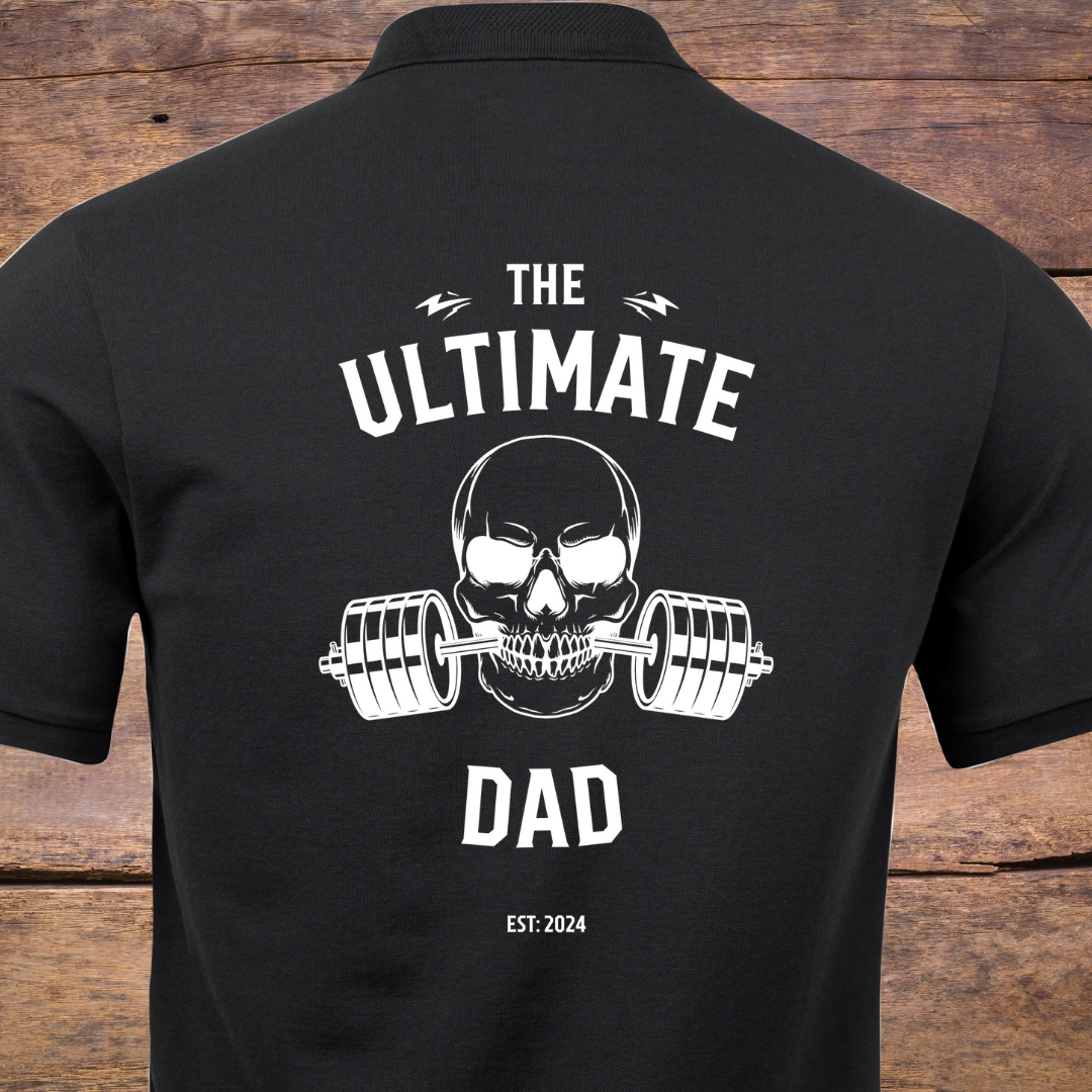 ULTIMATE  DAD, Backprint, Datum personalisierbar - Premium Shirt