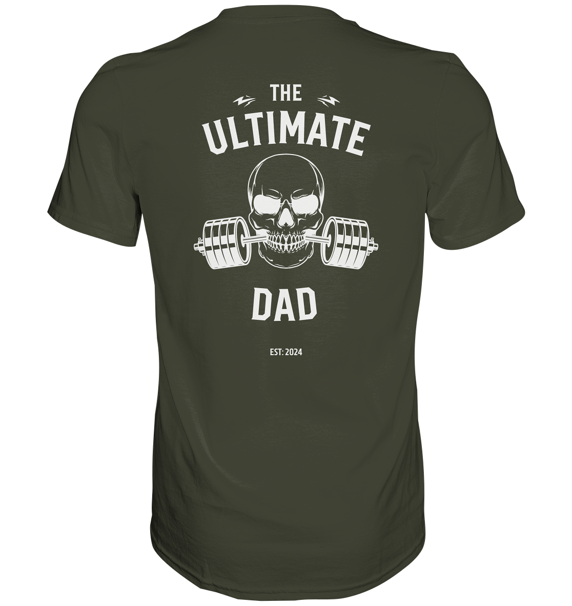 ULTIMATE  DAD, Backprint, Datum personalisierbar - Premium Shirt