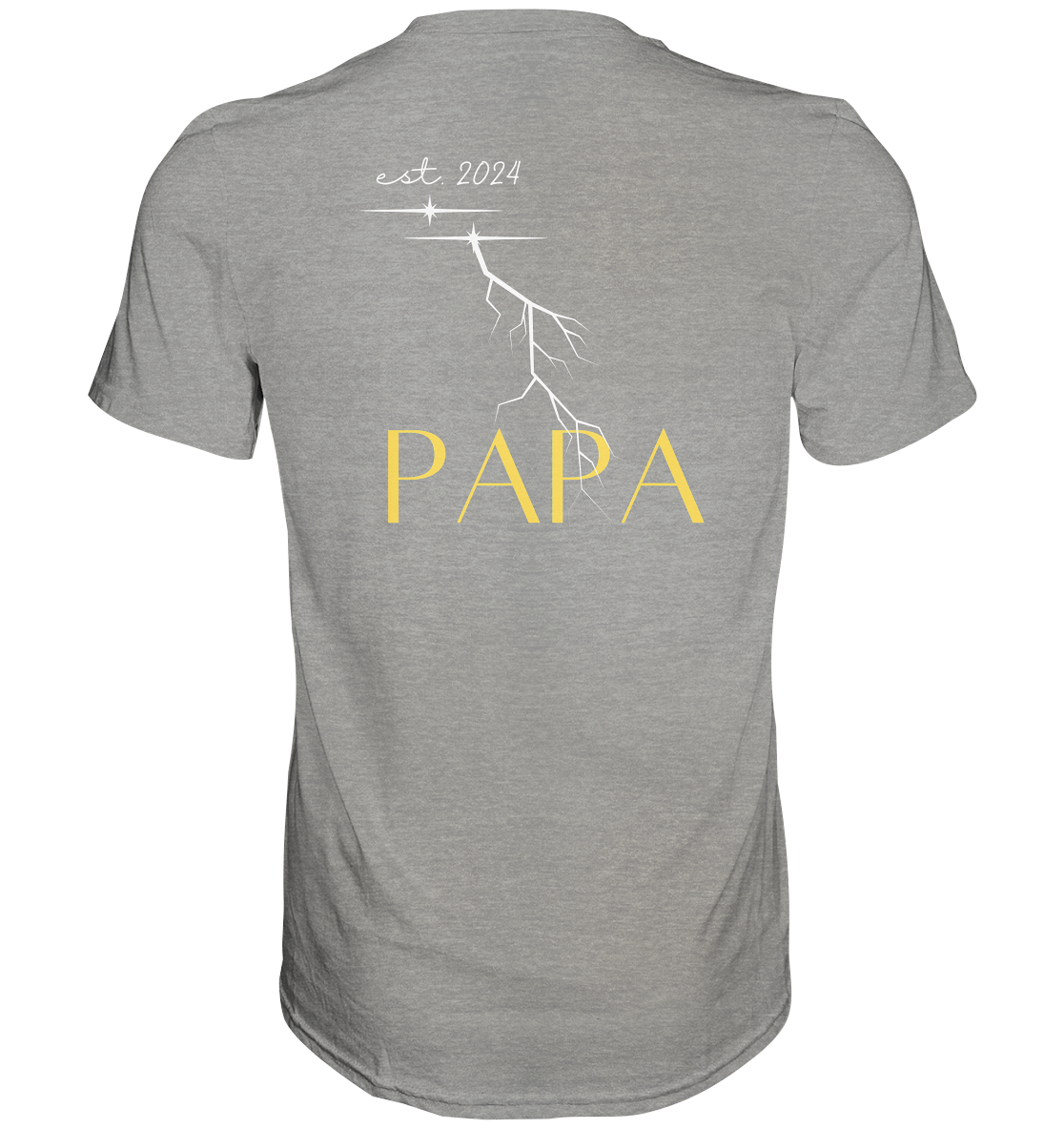 PAPA modern Streetwear, Datum personalisierbar, versch. Farben - Premium Shirt