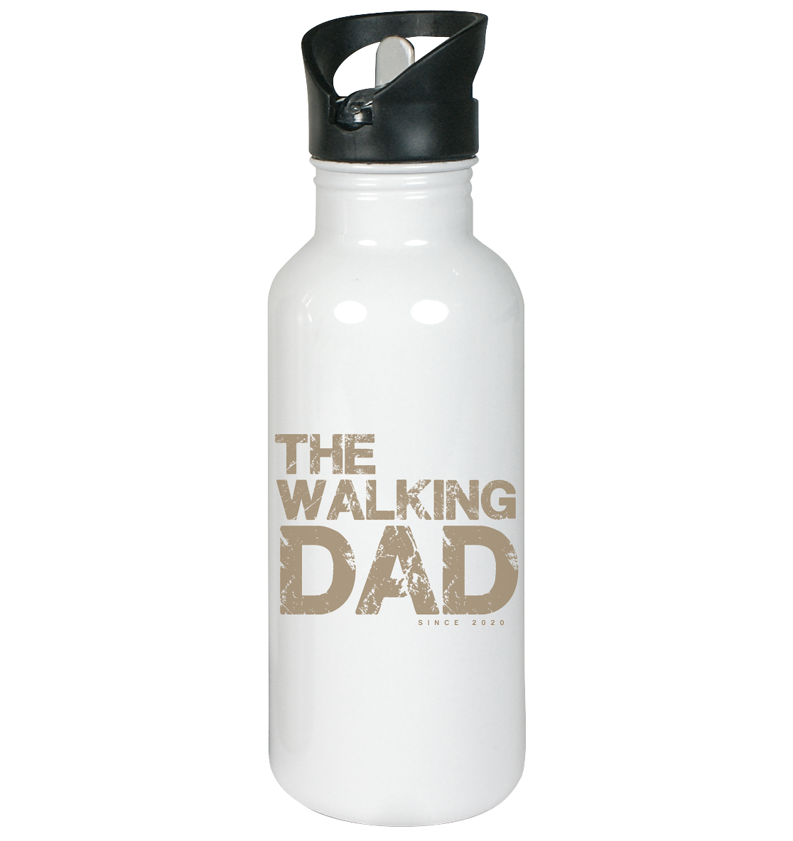 The walking DAD, Datum personalisierbar - Edelstahl-Trinkflasche