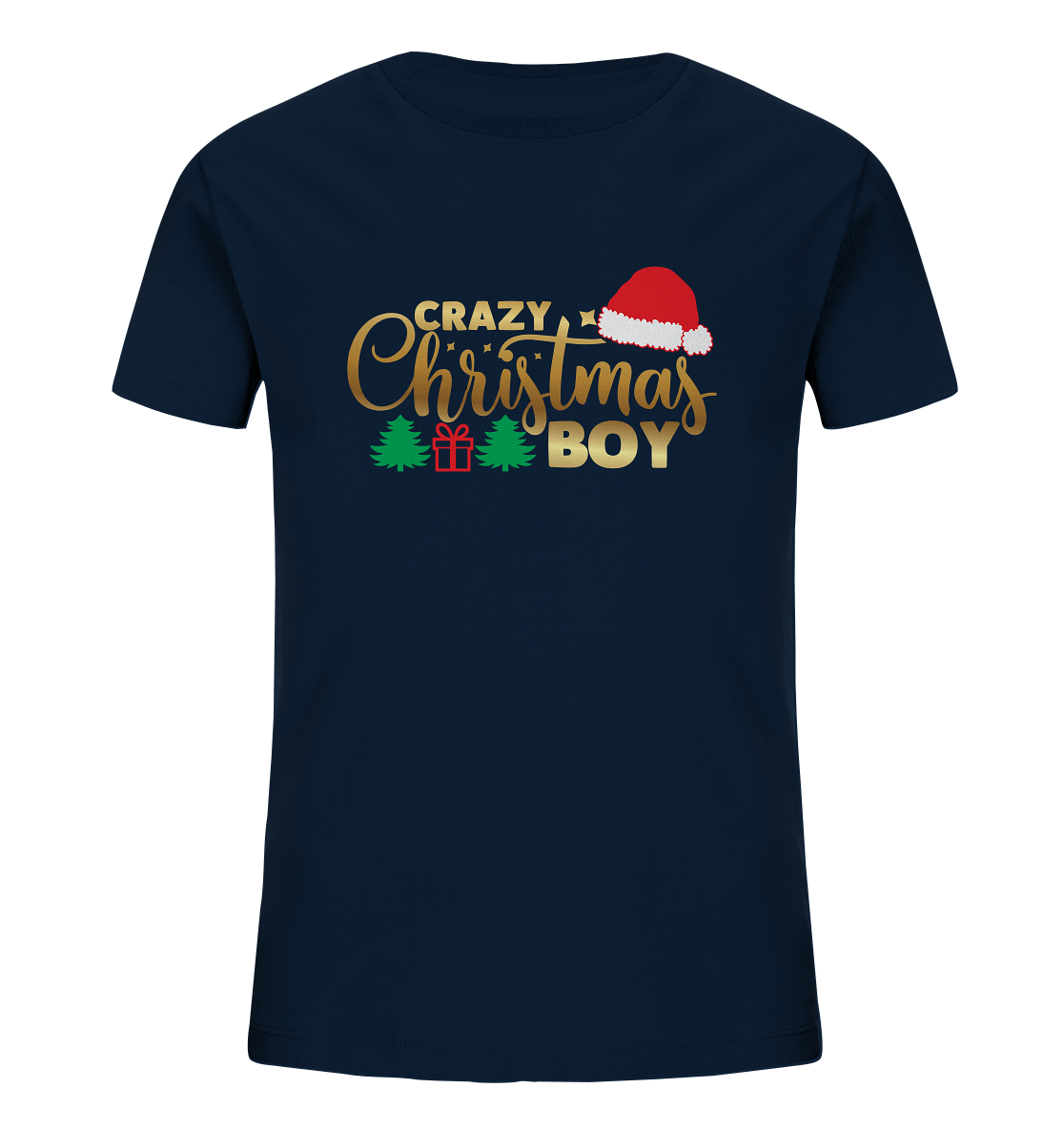 Crazy Christmas BOY - Kindershirt, Organic Shirt