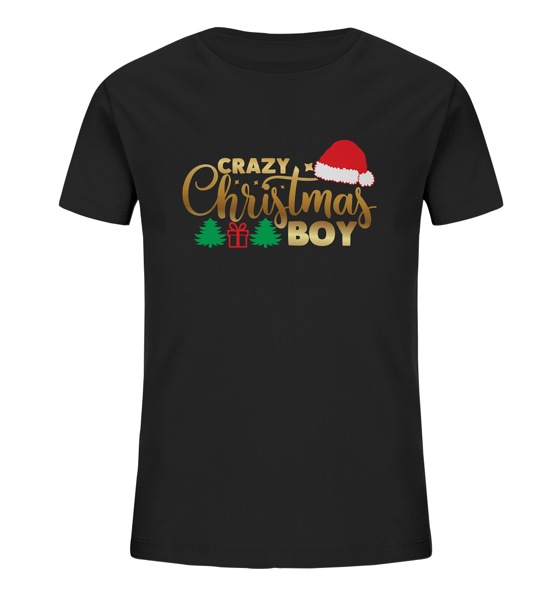 Crazy Christmas BOY - Kindershirt, Organic Shirt