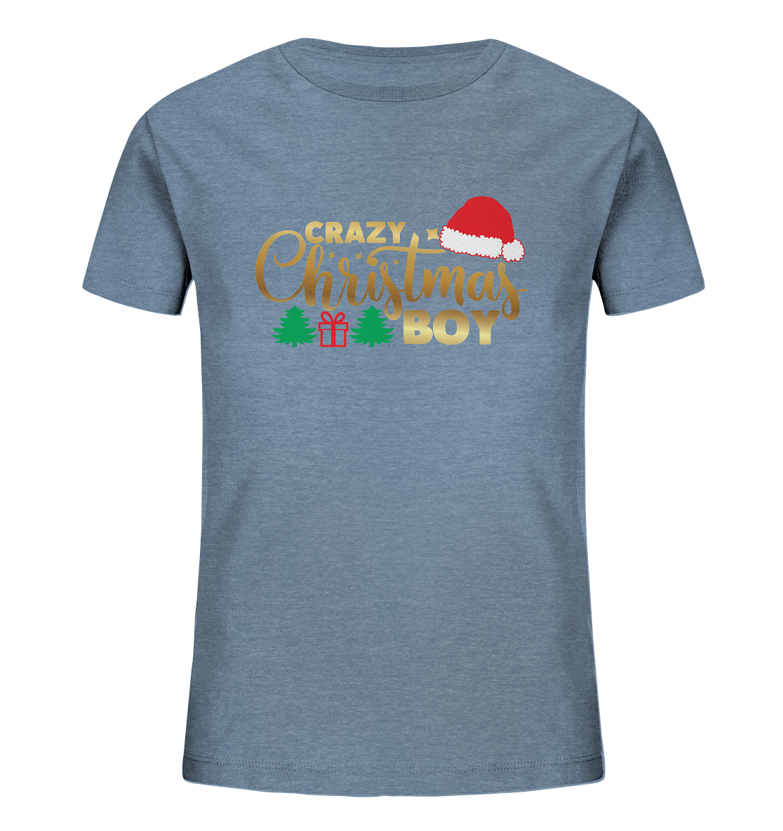 Crazy Christmas BOY - Kindershirt, Organic Shirt