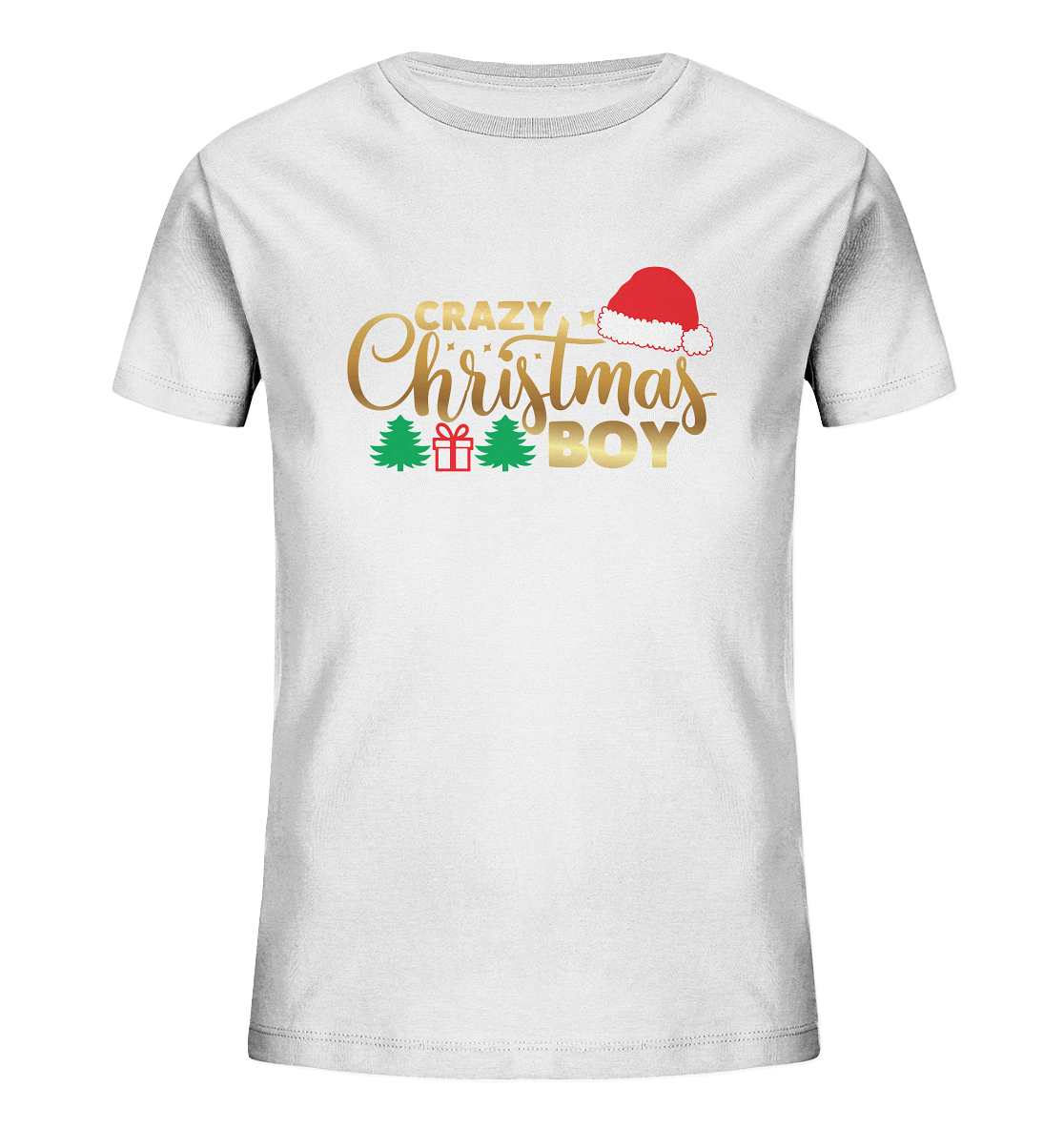 Crazy Christmas BOY - Kindershirt, Organic Shirt