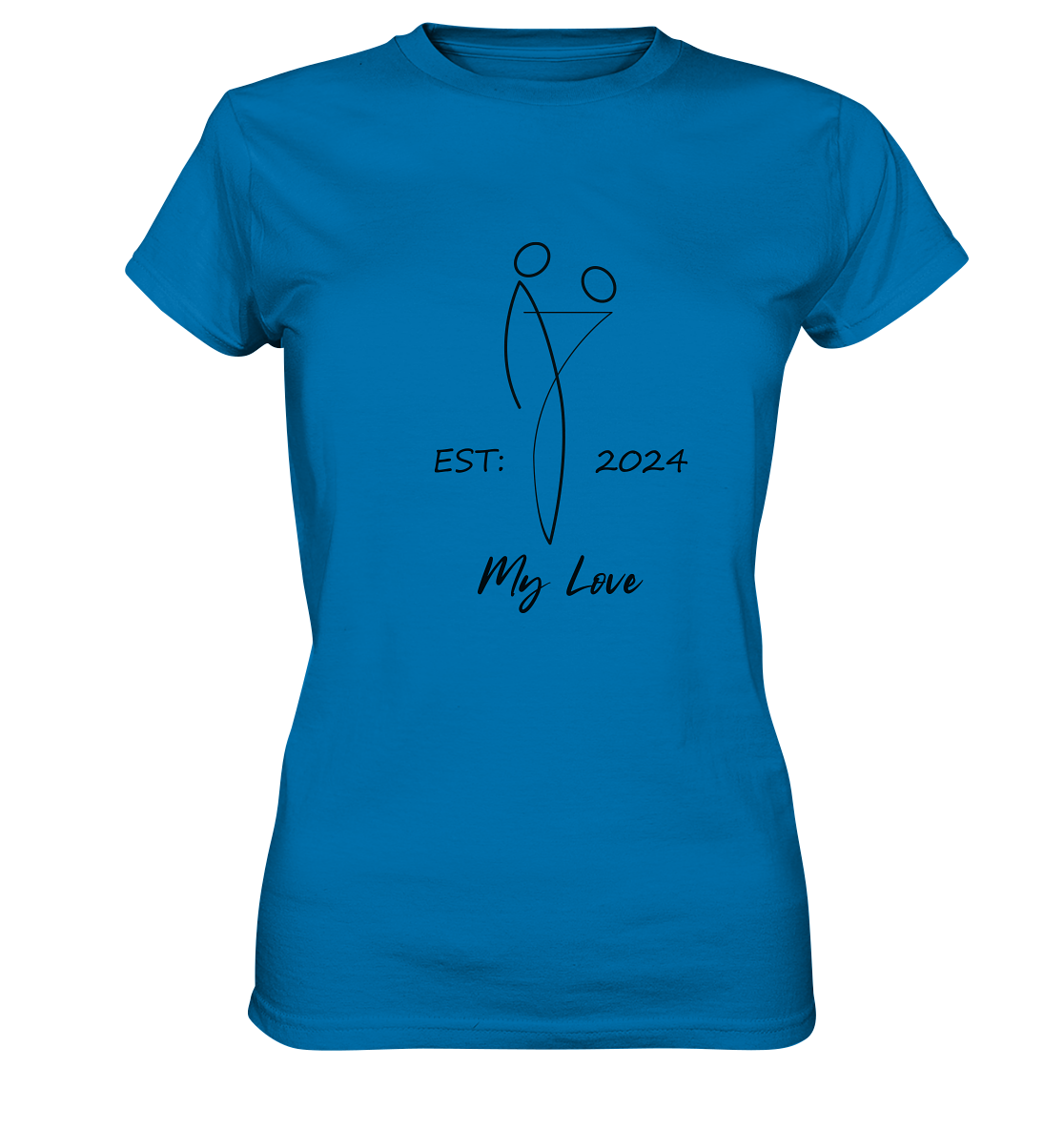My Love Shirt, personalisierbares Datum,  - Ladies Premium Shirt