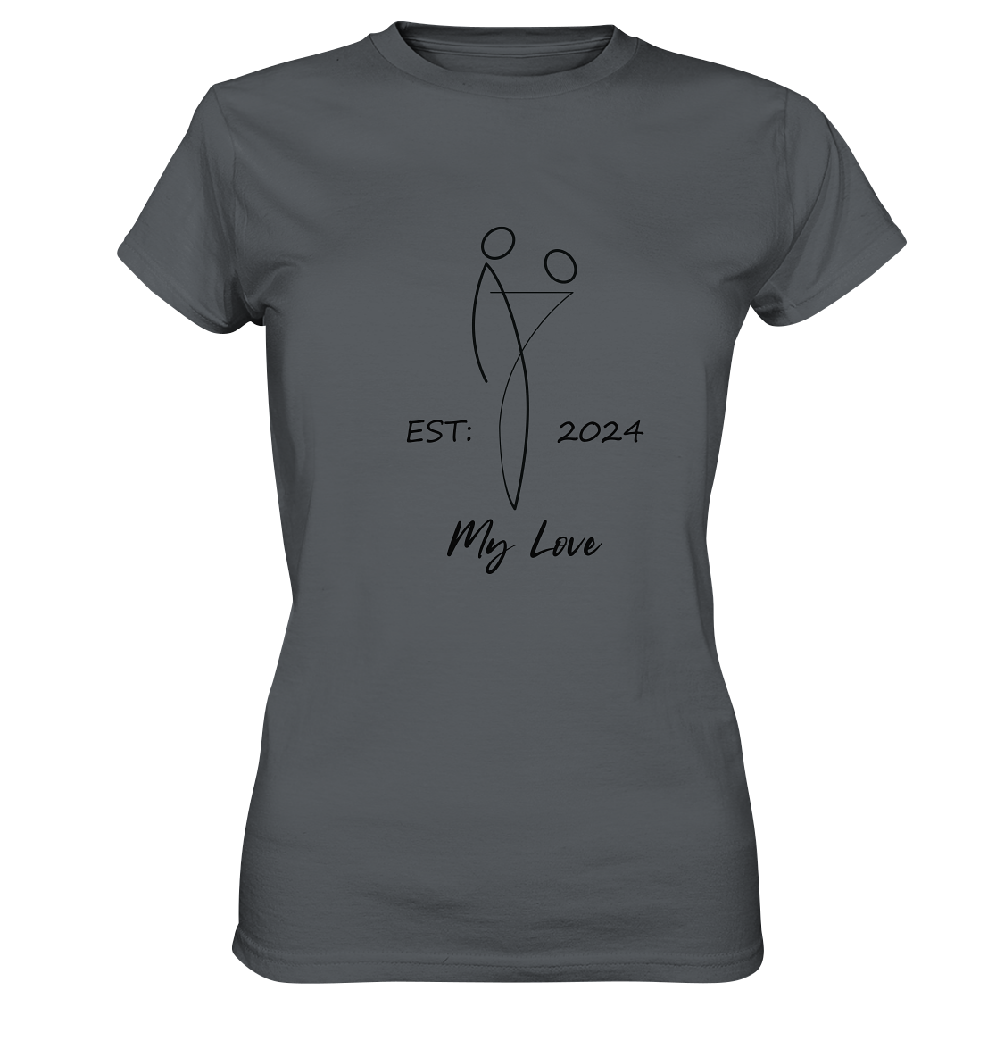 My Love Shirt, personalisierbares Datum,  - Ladies Premium Shirt