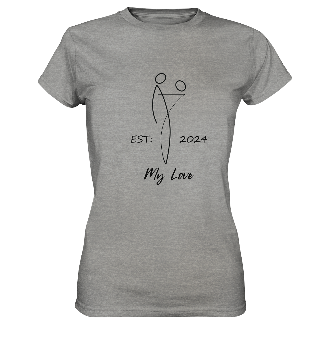 My Love Shirt, personalisierbares Datum,  - Ladies Premium Shirt