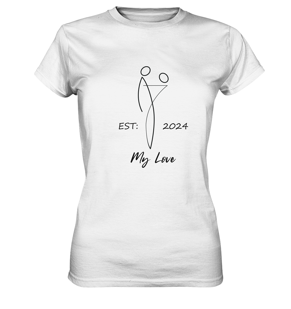 My Love Shirt, personalisierbares Datum,  - Ladies Premium Shirt