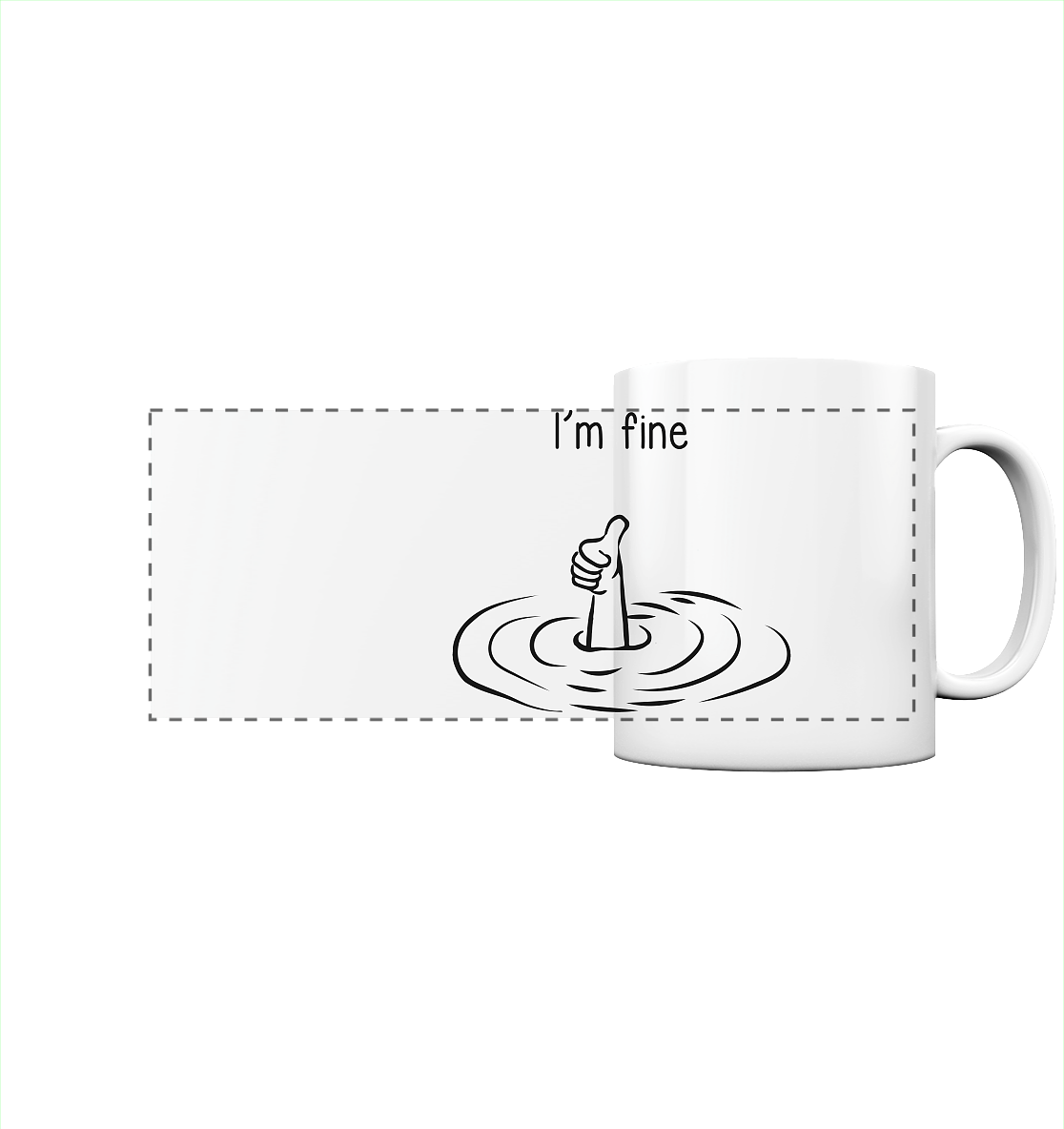 I'm fine - Panorama Tasse