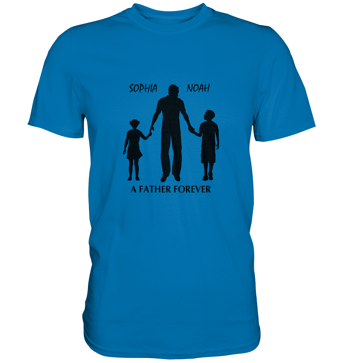 Father forever, Namen personalisierbar, versch. Farben - Premium Shirt
