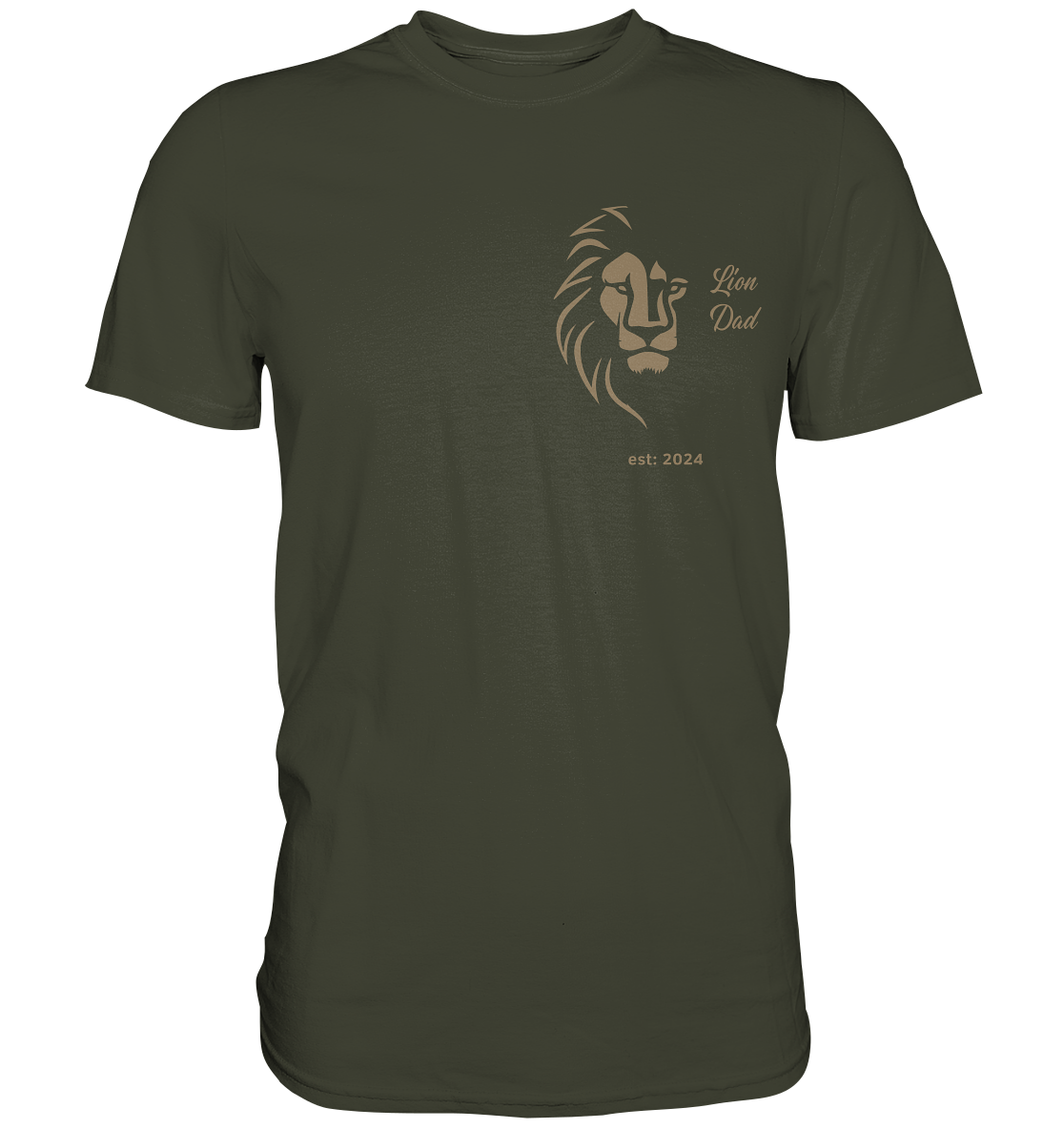 LION  DAD, Datum personalisierbar - Premium Shirt