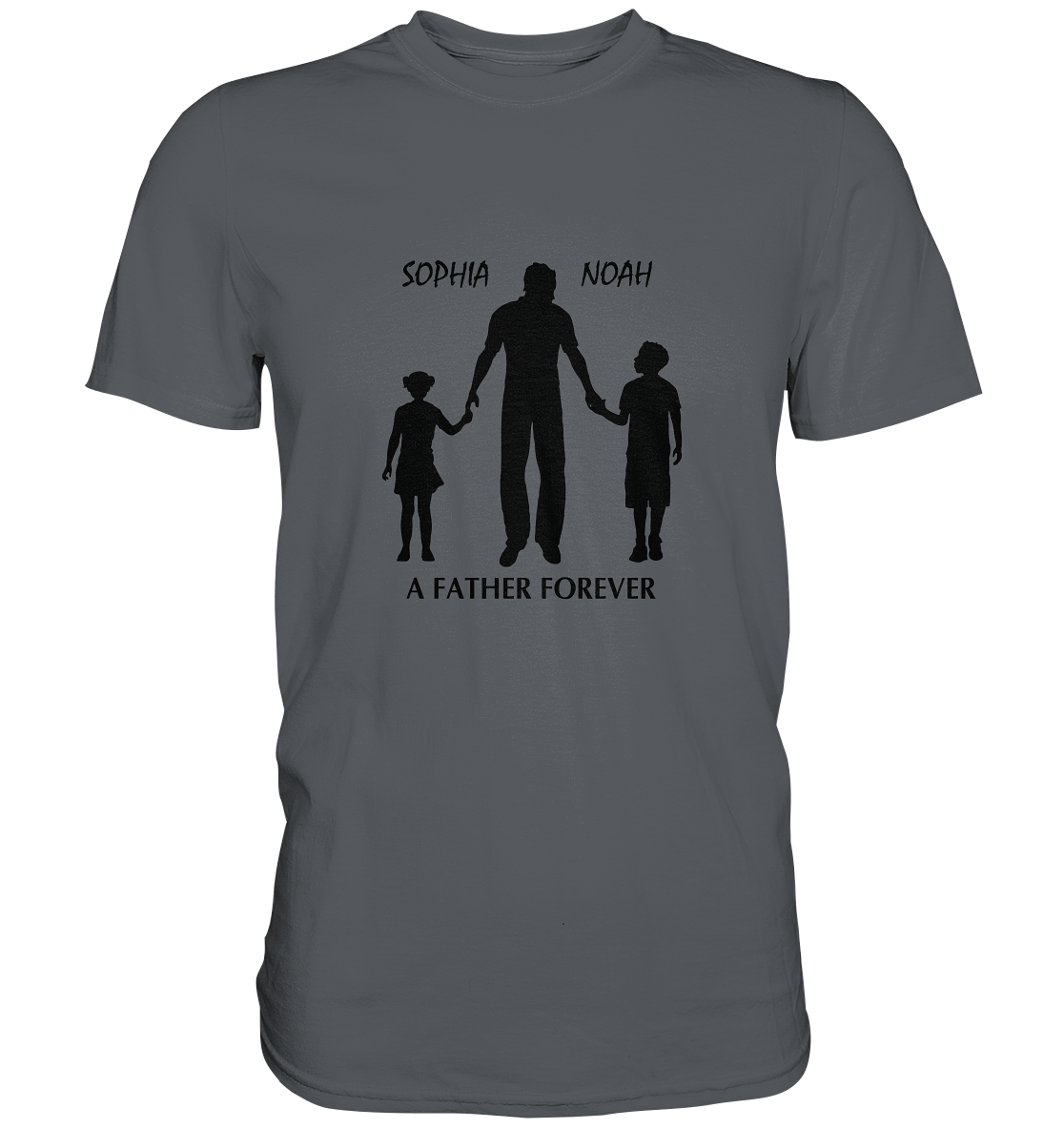 Father forever, Namen personalisierbar, versch. Farben - Premium Shirt