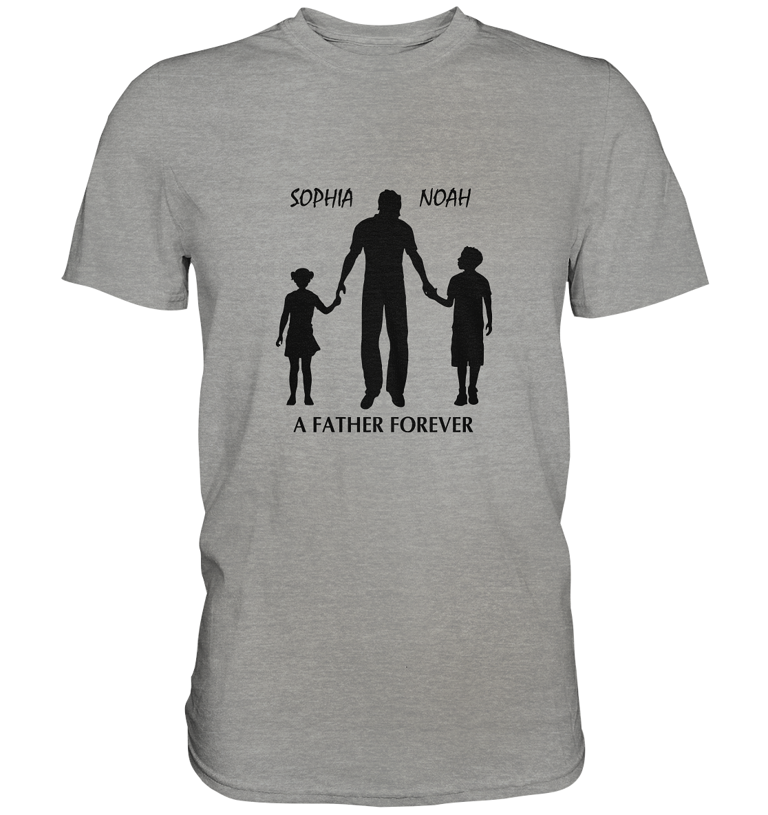 Father forever, Namen personalisierbar, versch. Farben - Premium Shirt