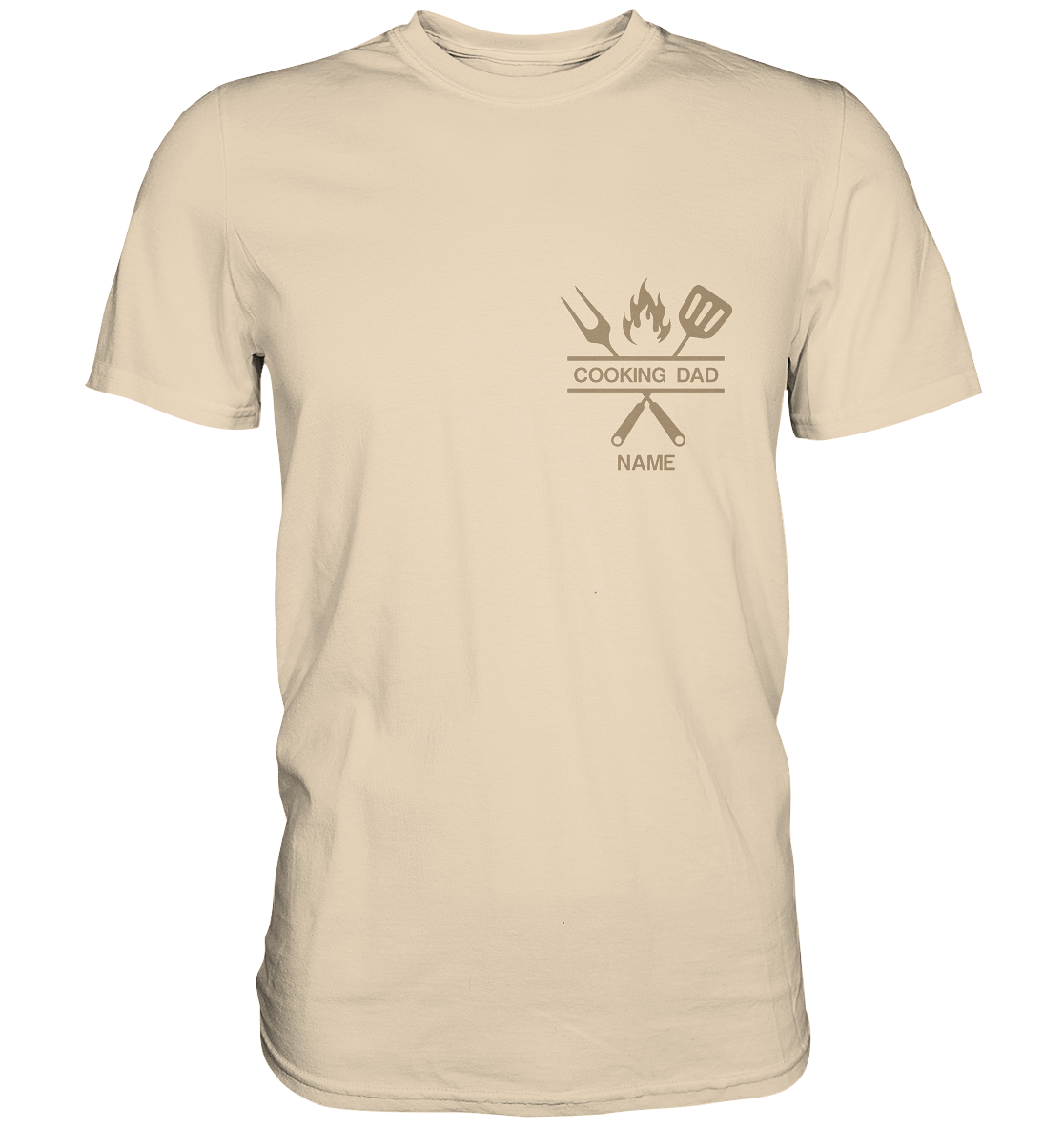 The COOKING DAD, nome personalizável, camisa unissex, - camisa premium