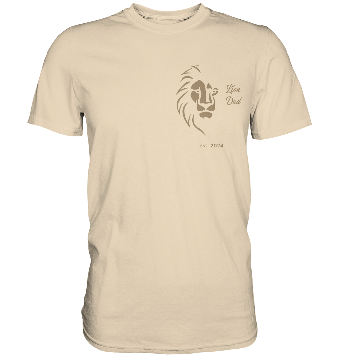 LION  DAD, Datum personalisierbar - Premium Shirt