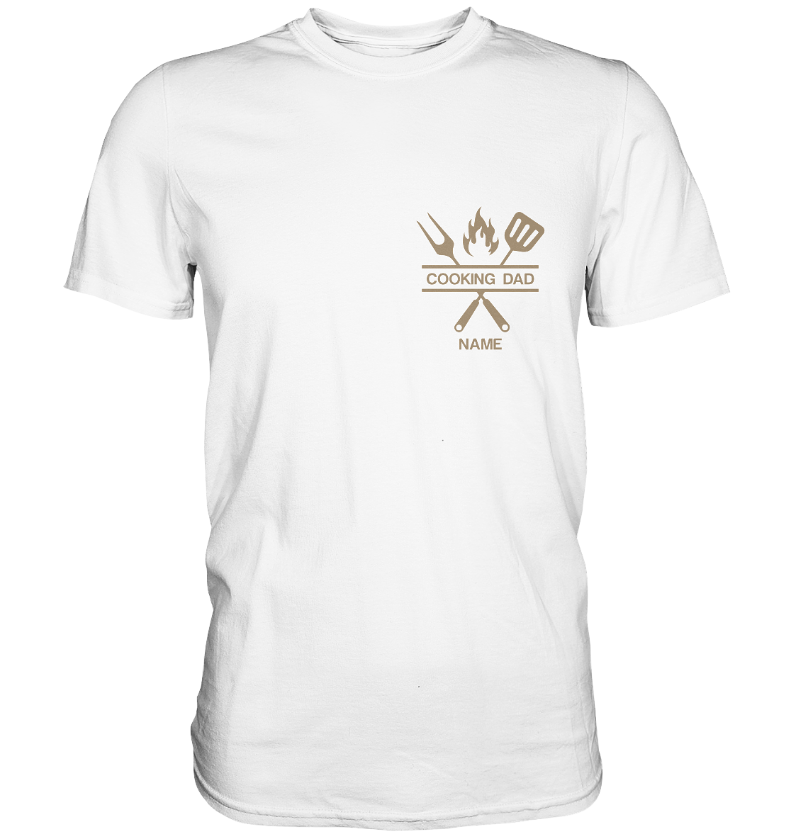 The COOKING DAD, nome personalizável, camisa unissex, - camisa premium