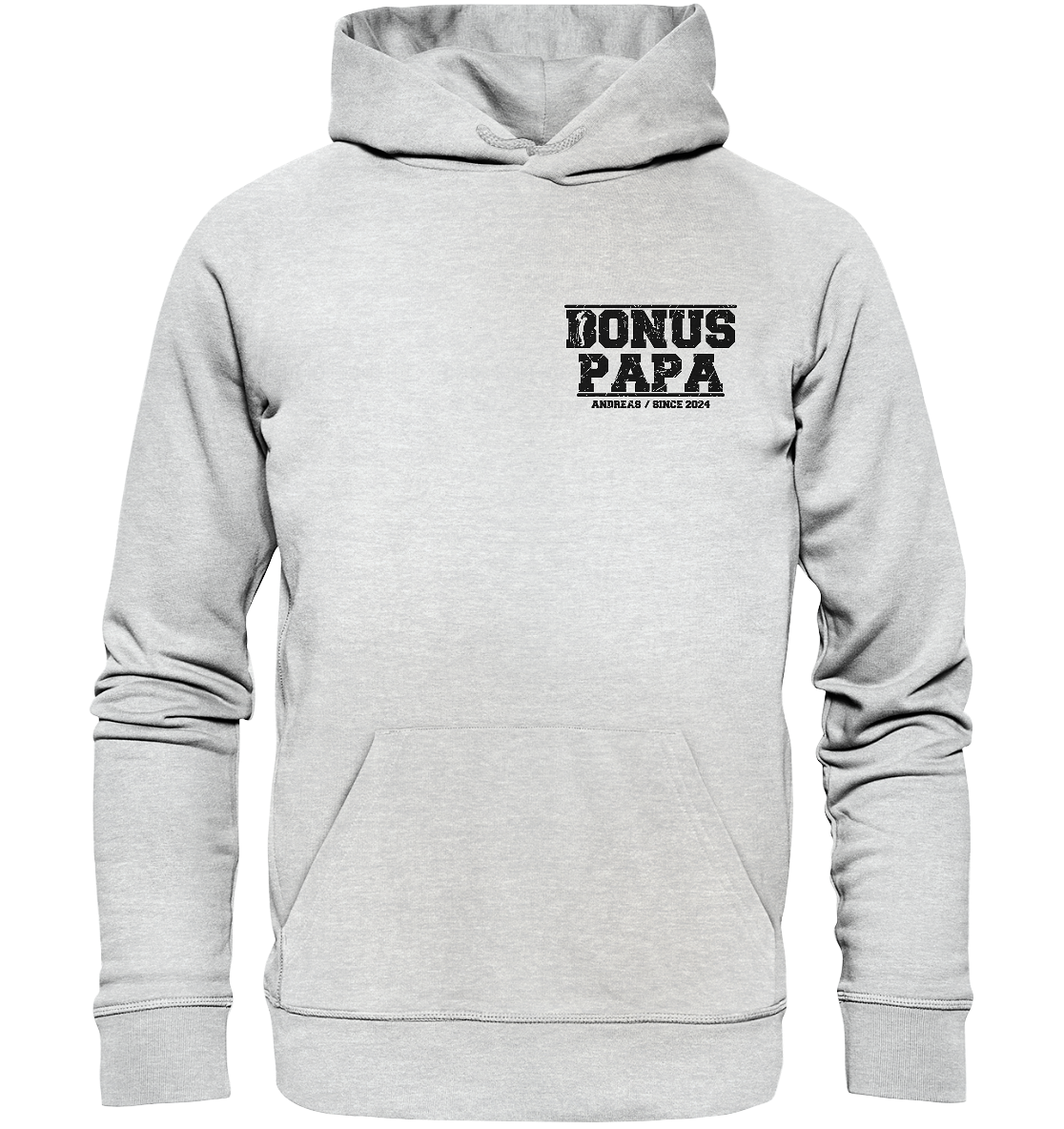 BONUS Papa, Name und Datum personalisierbar - Premium Unisex Hoodie