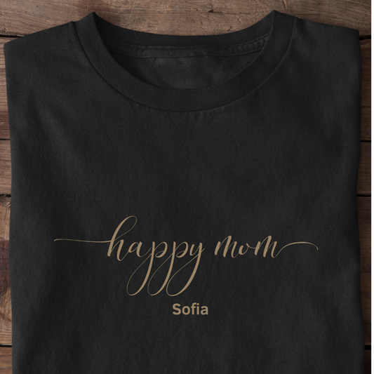 happy mom, Name personalisierbar - Ladies Premium Shirt