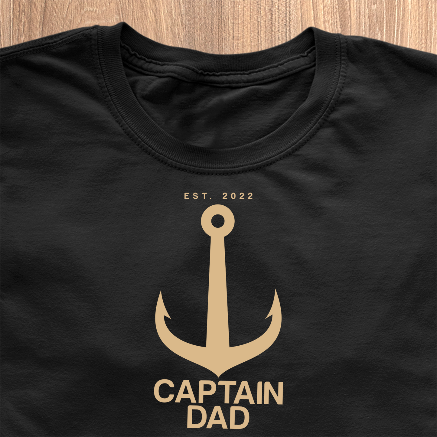 Captain Dad T-Shirt - Datum personalisierbar