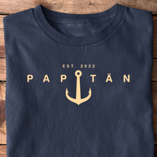 Papitän Modern Edition T-Shirt - Datum personalisierbar