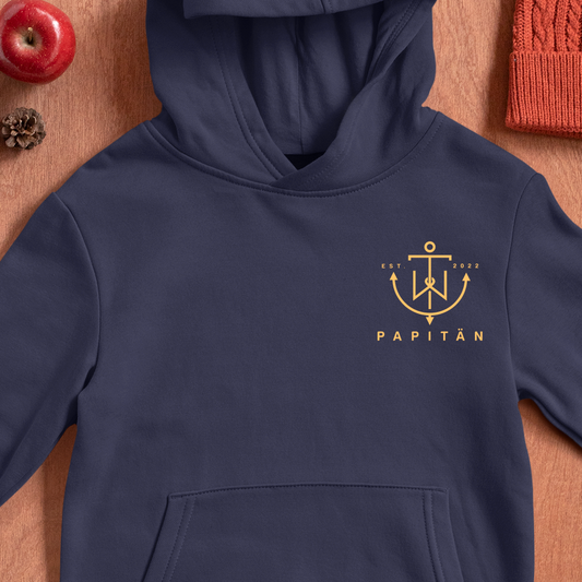 Papitan Chest Modern Line Hoodie - Date Customizable