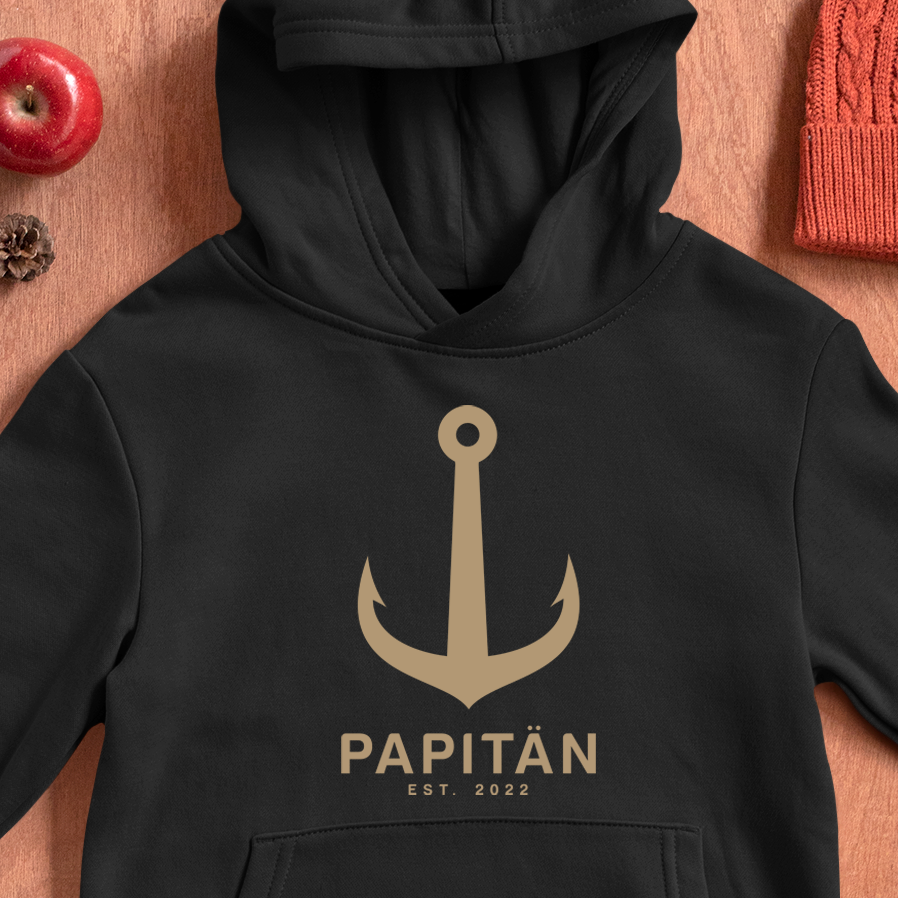 Papitän Hoodie - Datum personalisierbar