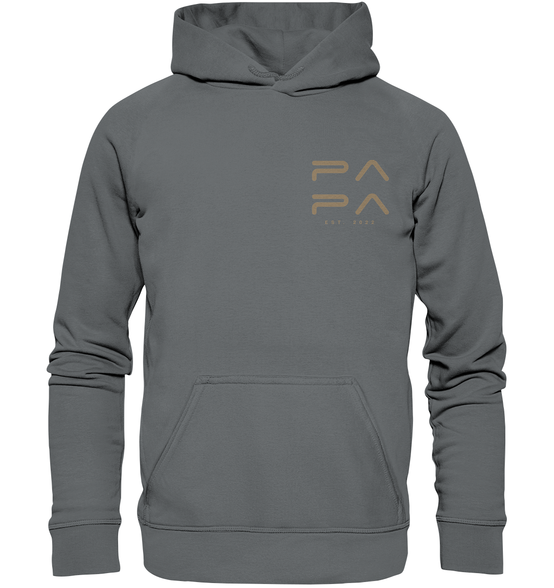 PAPA Minimalistisch Hoodie - Datum personalisierbar