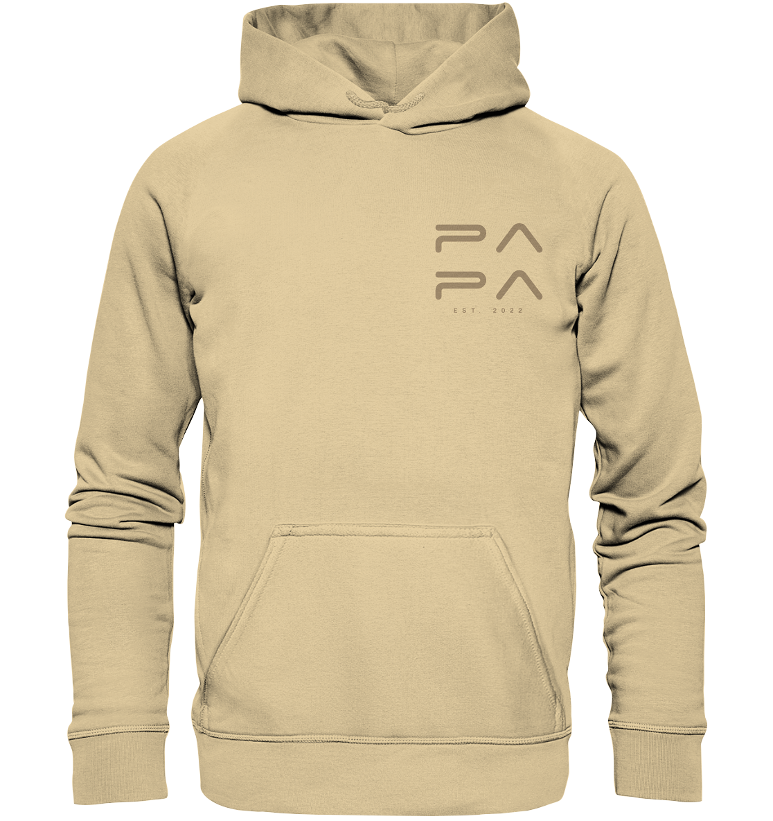 PAPA Minimalistisch Hoodie - Datum personalisierbar