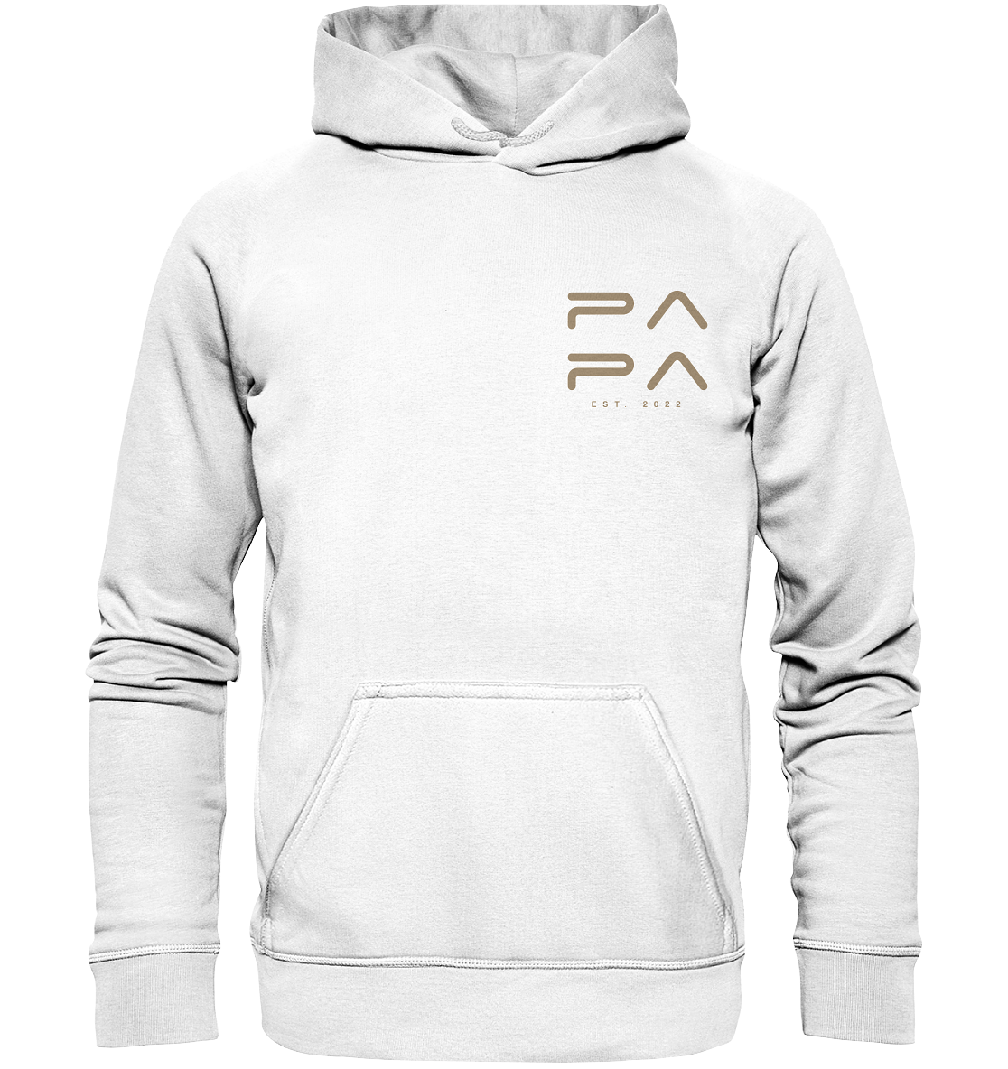 PAPA Minimalistisch Hoodie - Datum personalisierbar