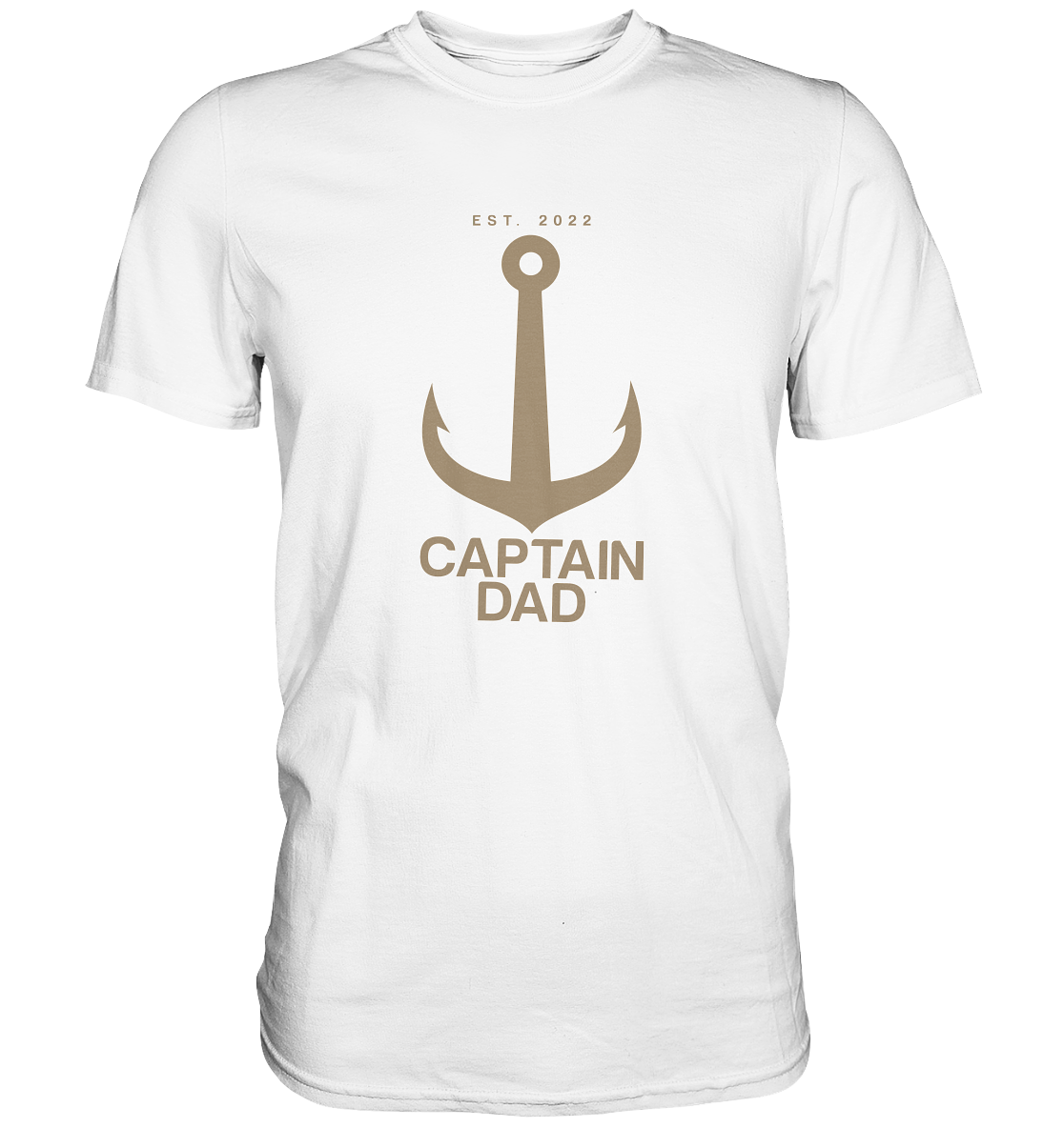 Captain Dad T-Shirt - Datum personalisierbar