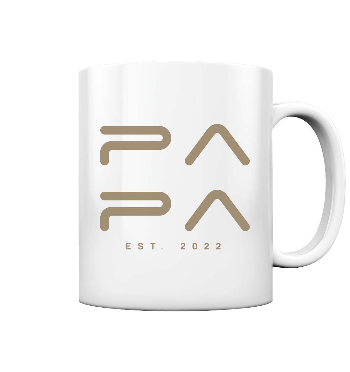 PAPA Minimalistisch - Tasse glossy