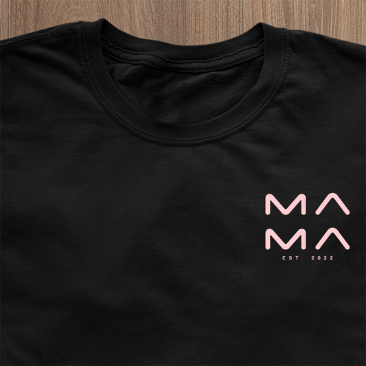 Mom Minimalist T-Shirt - Date Personalisable