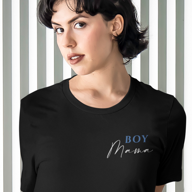 Boy Mama - T-Shirt schwarz