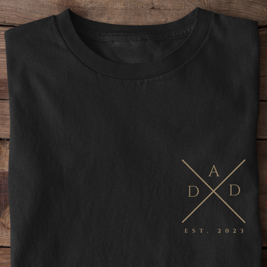 Dad Cross T-shirt  - Date Personnalisable