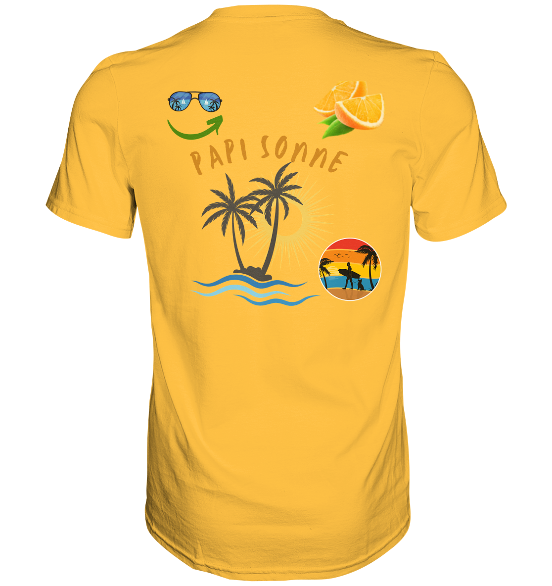 Papi Sonne - Summer Vipes, versch. Farben, - Premium Shirt