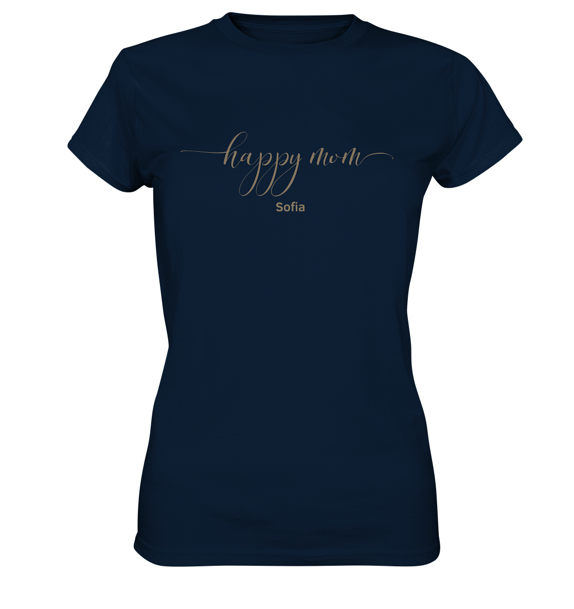 happy mom, Name personalisierbar - Ladies Premium Shirt