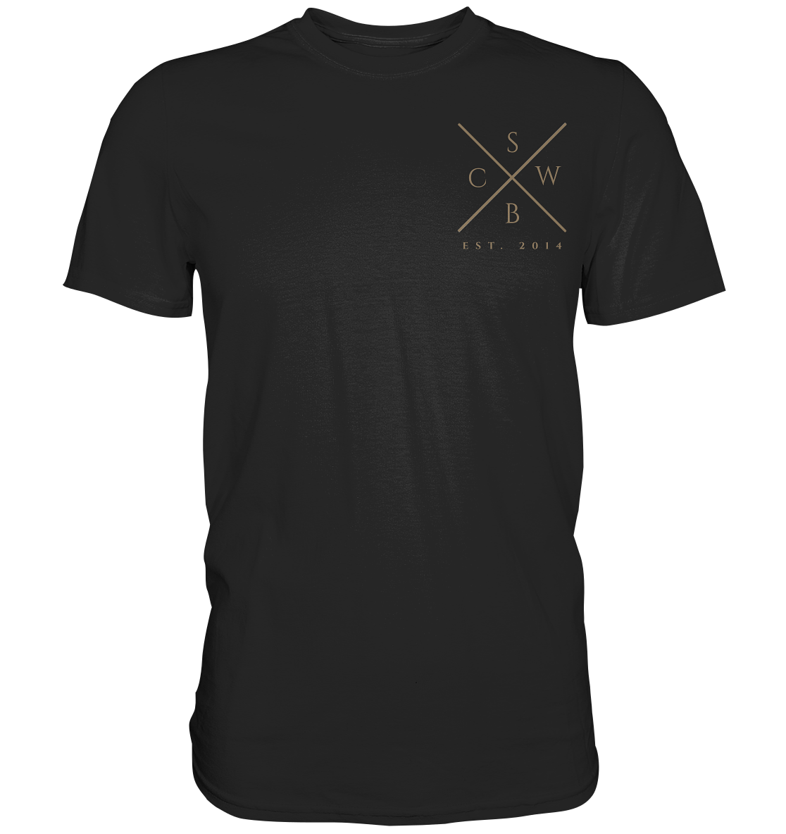 Deine INITIALEN und das Datum personalisiert - Premium Shirt