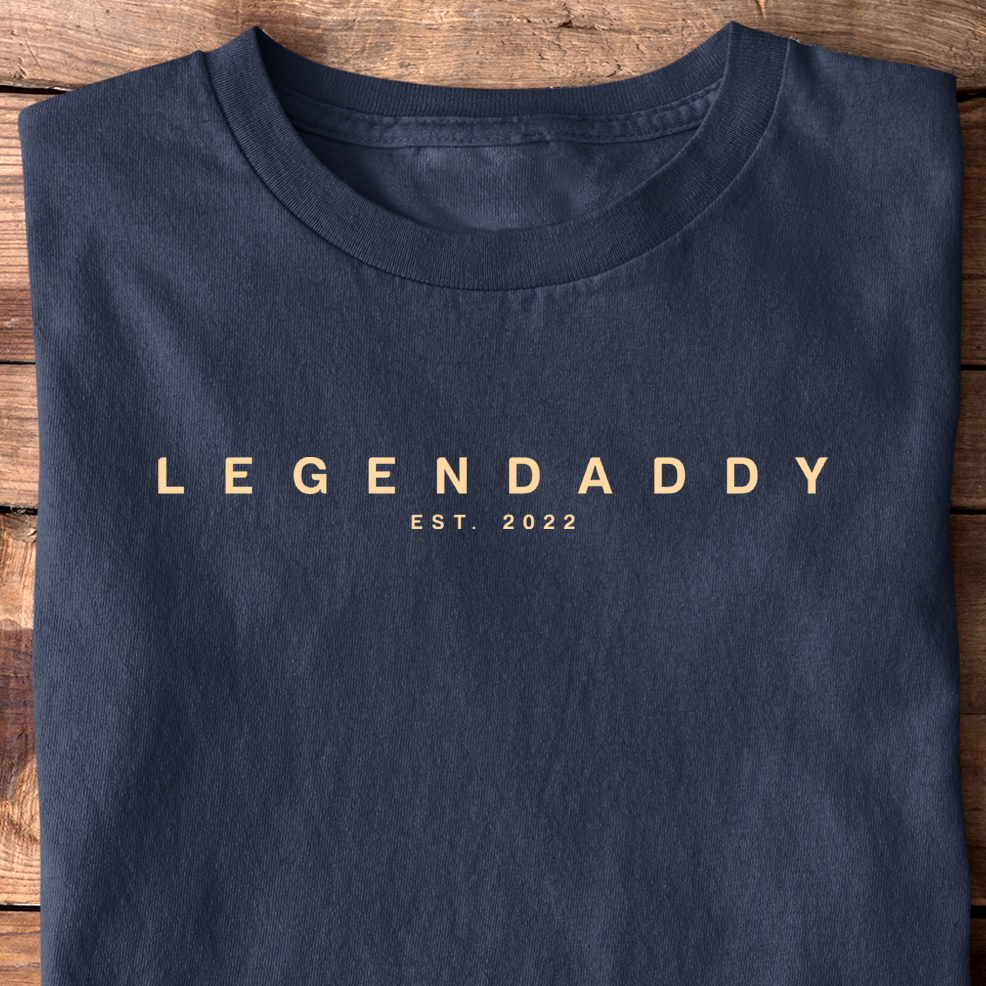 Legendaddy Modern Edition T-Shirt - Datum personalisierbar
