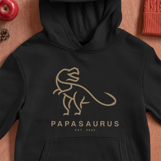 Papasaurus hoodie - anpassad datum