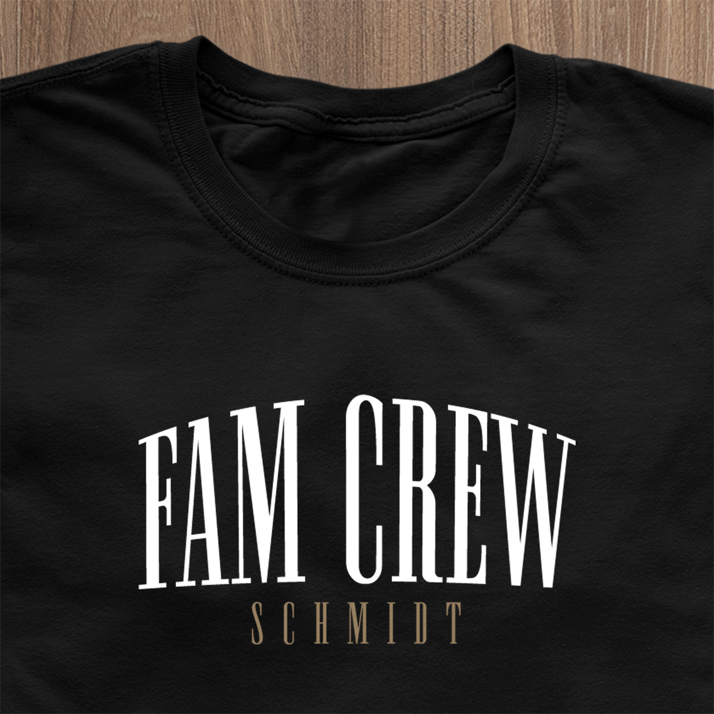 Fam Crew "Familienname" T-Shirt für Herren - Familienname personalisierbar