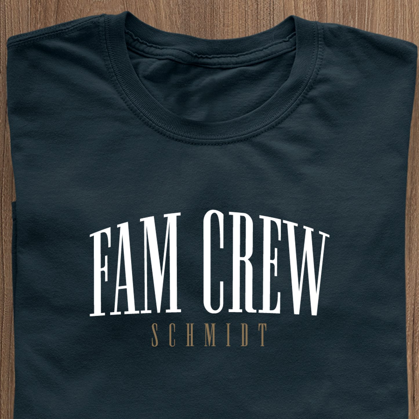 Fam Crew Männer "Familljennumm" T-Shirt - Personaliséiert Familljenumm
