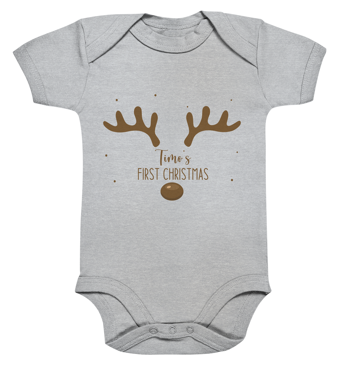 First Christmas Organic Baby Bodysuite