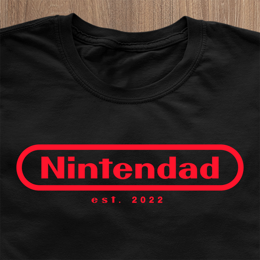 Nintendad T-Shirt - Datum personalisierbar