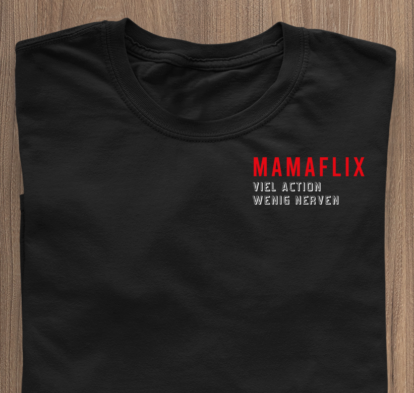 MAMAFLIX - T-Shirt schwaarz