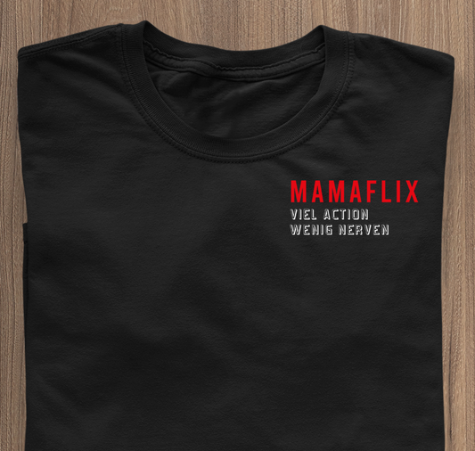 MAMAFLIX - T-Shirt schwaarz